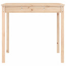 vidaXL tömör fenyőfa kerti asztal 121 x 82,5 x 76 cm