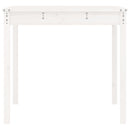 vidaXL fehér tömör fenyőfa kerti asztal 121 x 82,5 x 76 cm