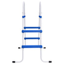 vidaXL kék és fehér acél medencelétra 84 cm