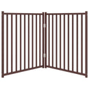 vidaXL barna tömör fenyőfa 2 paneles összecsukható kutyakapu 160 cm