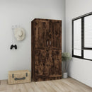 vidaXL füstös tölgy színű szerelt fa ruhásszekrény 82,5x51,5x180 cm