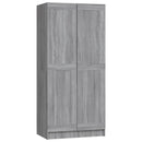 vidaXL szürke sonoma színű szerelt fa ruhásszekrény 82,5x51,5x180 cm
