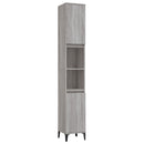 vidaXL szürke sonoma színű szerelt fa fürdőszobaszekrény 30x30x190 cm