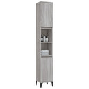 vidaXL szürke sonoma színű szerelt fa fürdőszobaszekrény 30x30x190 cm