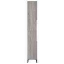 vidaXL szürke sonoma színű szerelt fa fürdőszobaszekrény 30x30x190 cm