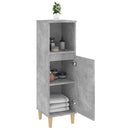 vidaXL betonszürke szerelt fa fürdőszobaszekrény 30 x 30 x 100 cm