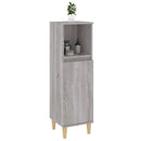 vidaXL szürke sonoma színű szerelt fa fürdőszobaszekrény 30x30x100 cm