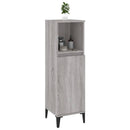 vidaXL szürke sonoma színű szerelt fa fürdőszobaszekrény 30x30x100 cm