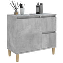 vidaXL betonszürke szerelt fa fürdőszobaszekrény 65 x 33 x 60 cm