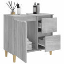 vidaXL szürke sonoma színű szerelt fa fürdőszobaszekrény 65x33x60 cm