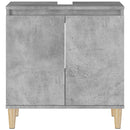 vidaXL betonszürke szerelt fa mosdószekrény 58x33x60 cm