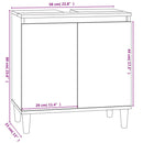 vidaXL betonszürke szerelt fa mosdószekrény 58x33x60 cm