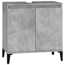 vidaXL betonszürke szerelt fa mosdószekrény 58x33x60 cm