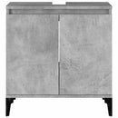 vidaXL betonszürke szerelt fa mosdószekrény 58x33x60 cm