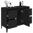 vidaXL fekete szerelt fa mosdószekrény 80 x 33 x 60 cm