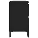 vidaXL fekete szerelt fa mosdószekrény 80 x 33 x 60 cm