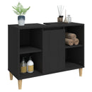 vidaXL fekete szerelt fa mosdószekrény 80 x 33 x 60 cm