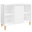 vidaXL magasfényű fehér szerelt fa mosdószekrény 80 x 33 x 60 cm
