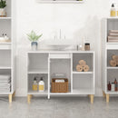 vidaXL magasfényű fehér szerelt fa mosdószekrény 80 x 33 x 60 cm