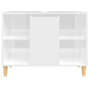 vidaXL magasfényű fehér szerelt fa mosdószekrény 80 x 33 x 60 cm