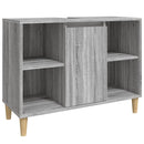 vidaXL szürke sonoma színű szerelt fa mosdószekrény 80 x 33 x 60 cm