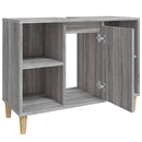vidaXL szürke sonoma színű szerelt fa mosdószekrény 80 x 33 x 60 cm