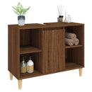 vidaXL barna tölgyszínű szerelt fa mosdószekrény 80 x 33 x 60 cm