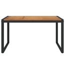 vidaXL tömör akácfa kerti asztal U-alakú lábakkal 140 x 80 x 75 cm