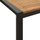 vidaXL tömör akácfa kerti asztal U-alakú lábakkal 200 x 90 x 75 cm