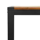 vidaXL tömör akácfa kerti asztal U-alakú lábakkal 200 x 90 x 75 cm