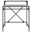 vidaXL szürke sonoma színű szerelt fa íróasztal 80 x 50 x 90 cm