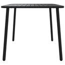 vidaXL antracitszürke acél kerti asztal 110 x 80 x 71 cm