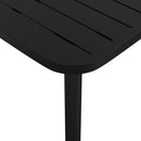 vidaXL antracitszürke acél kerti asztal 110 x 80 x 71 cm