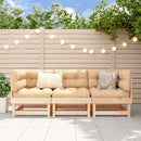 vidaXL 3 részes tömör fenyőfa kerti ülőgarnitúra