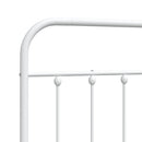 vidaXL fehér fém fejtámla 140 cm