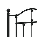 vidaXL fekete fém fejtámla 120 cm