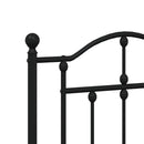 vidaXL fekete fém fejtámla 140 cm