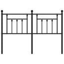 vidaXL fekete fém fejtámla 135 cm