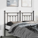 vidaXL fekete fém fejtámla 135 cm