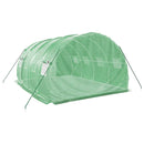 vidaXL zöld acélvázas melegház 12 m² 4 x 3 x 2 m