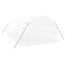 vidaXL fehér acélvázas melegház 18 m² 6 x 3 x 2 m