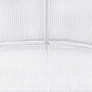 vidaXL fehér acélvázas melegház 18 m² 6 x 3 x 2 m