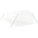 vidaXL fehér acélvázas melegház 24 m² 8x3x2 m