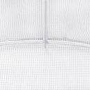 vidaXL fehér acélvázas melegház 30 m² 10x3x2 m