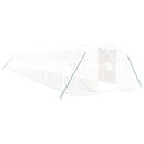 vidaXL fehér acélvázas melegház 48 m² 16 x 3 x 2 m