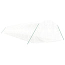 vidaXL fehér acélvázas melegház 48 m² 16 x 3 x 2 m