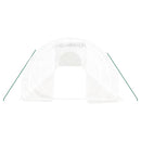 vidaXL fehér acélvázas melegház 48 m² 16 x 3 x 2 m