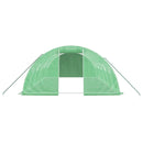 vidaXL zöld acélvázas melegház 24 m² 6 x 4 x 2 m