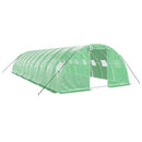 vidaXL zöld acélvázas melegház 40 m² 10 x 4 x 2 m