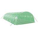 vidaXL zöld acélvázas melegház 40 m² 10 x 4 x 2 m